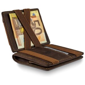 Magic Wallet Big Pocket (Brown/Orange)